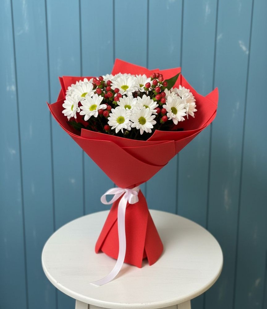 Букет цветов из: Хризантемы в Приводино