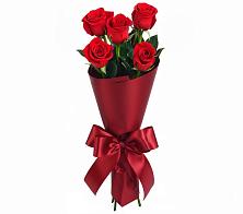 Букет 5 Красных роз Эдлесс Лав в Приводино