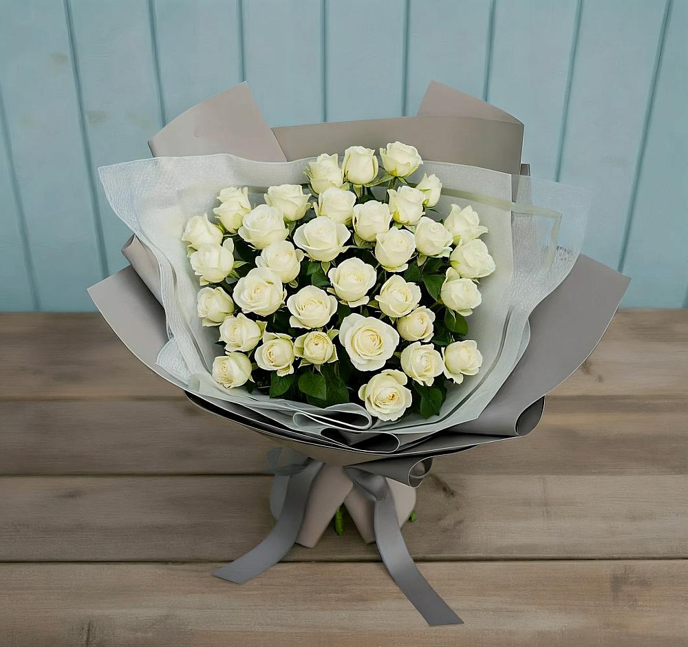 Букет Белоснежная нежность в Приводино