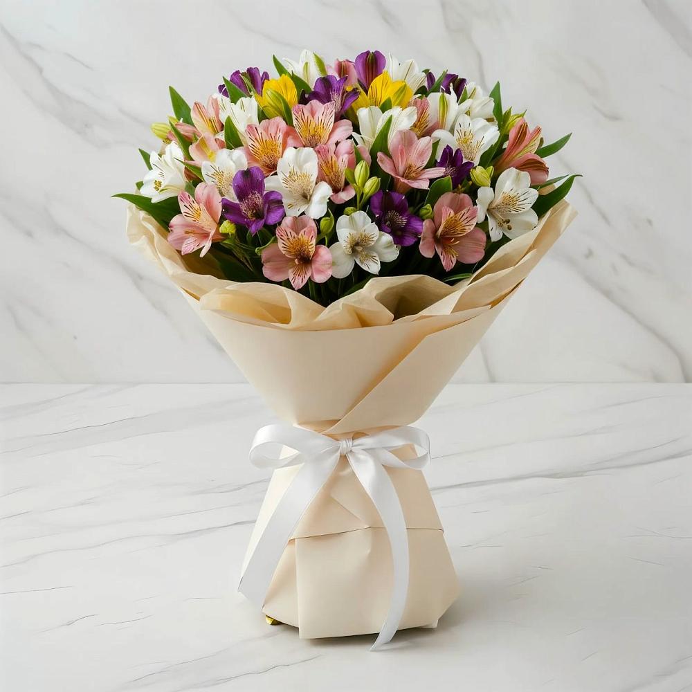 Букет цветов из: Альстромерии в Приводино