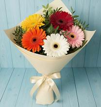 Букет цветов из:  Герберы в Приводино