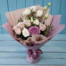 Букет цветов из:  Розы и Лизиантусы #REPLACE_PRED# Приводино