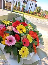 Букет цветов из:  Герберы #REPLACE_PRED# Приводино