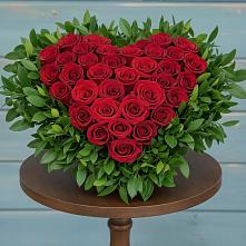 Цветочная композиция из Розы в виде сердца #REPLACE_PRED# Приводино