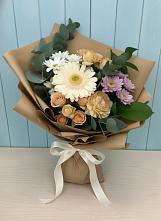 Букет цветов из:  Герберы и Хризантемы в Приводино