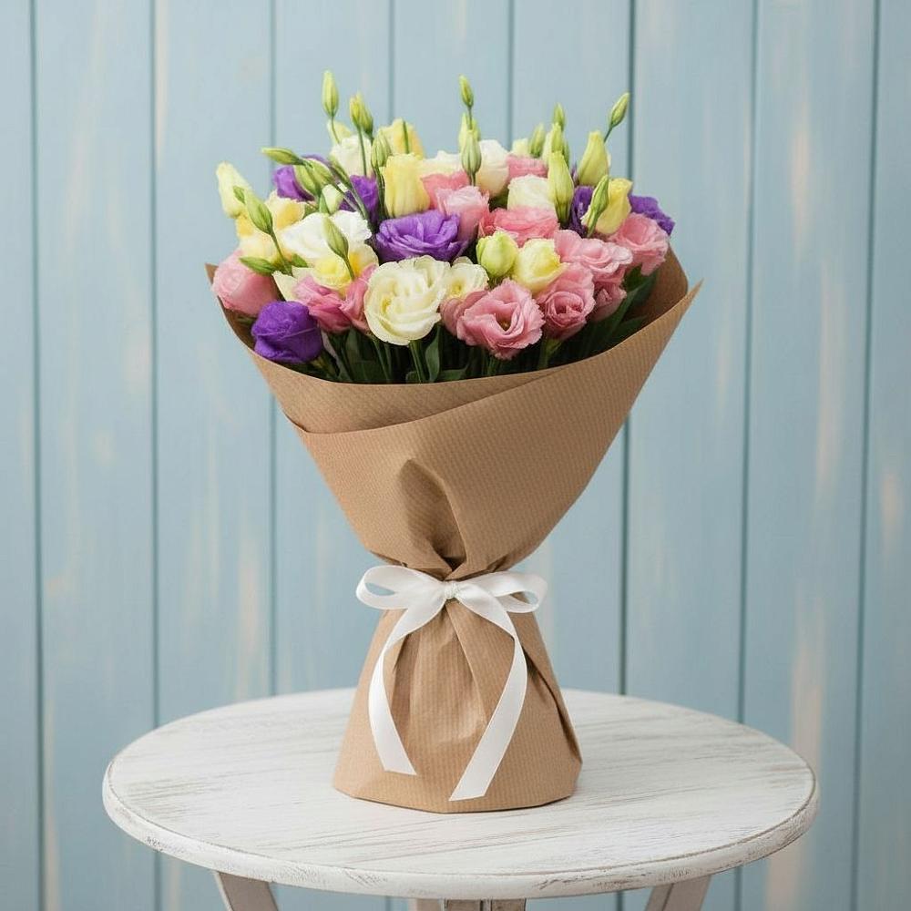 Букет цветов из: Лизиантусы в Приводино