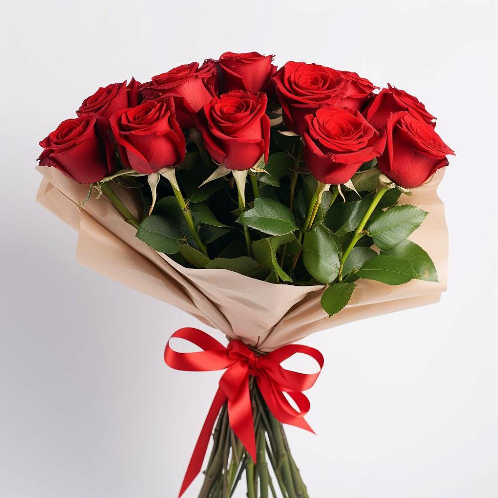 Букет 11 Красных роз Эдлесс Лав в Приводино
