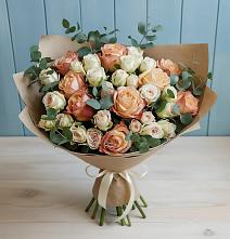 Букет цветов из:  Альстромерии и Розы в Приводино